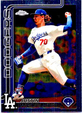 Justin Wrobleski (RC) 2025 Topps Chrome #38 Free Shipping Los Angeles Dodgers