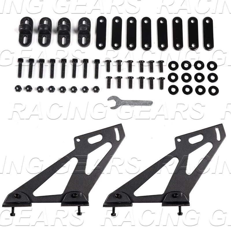 ALERÓN AJUSTABLE UNIVERSAL 57" ESTILO DRAGON-3 PINTADO BLANCO ABS GT MALETERO Foto 3 de 4