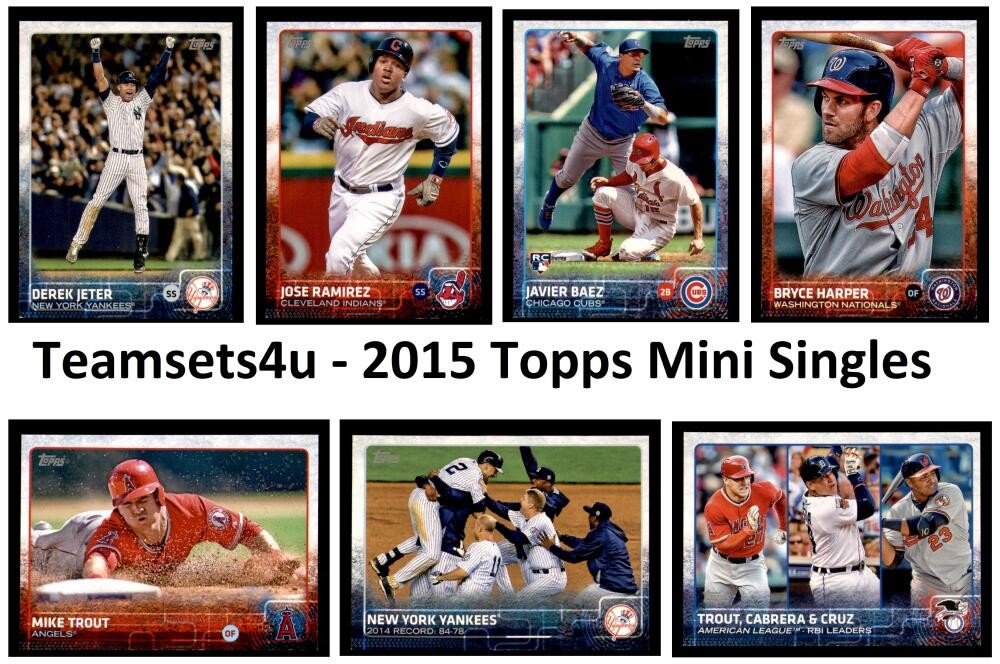 2015 Topps Mini Baseball 1-250 * Set Break * * Pick a Card * *