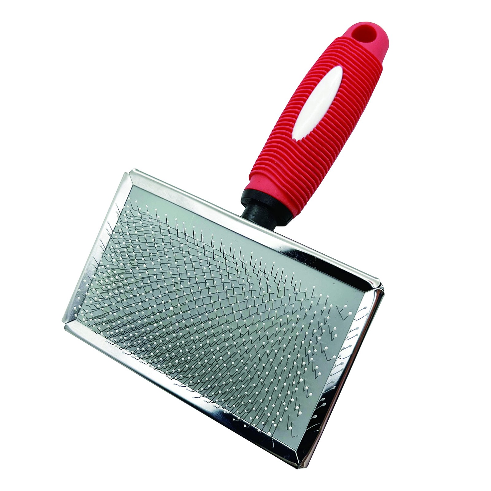 Brosse Slicker Douce pour Chiens et Chats à Peau Sensible Poils Longs et Courts
