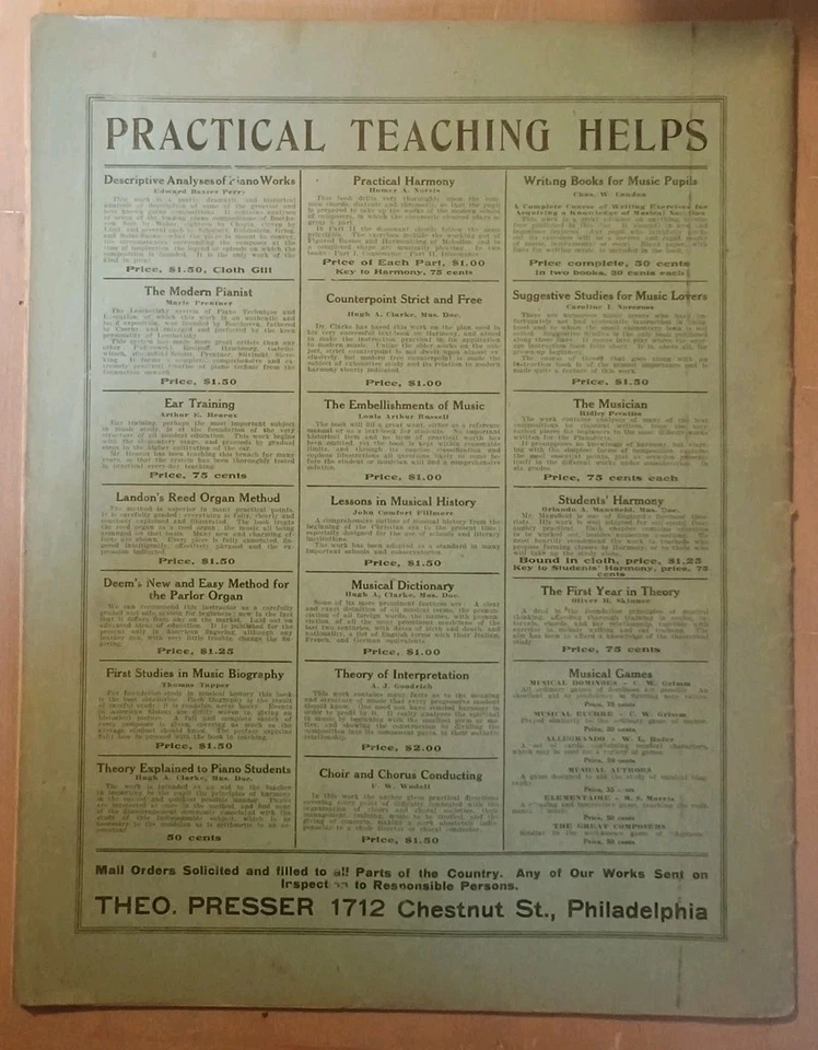 1892 Graded Course Of Studies Piano Forte Music 🎶 Guide - Image 2 of 4