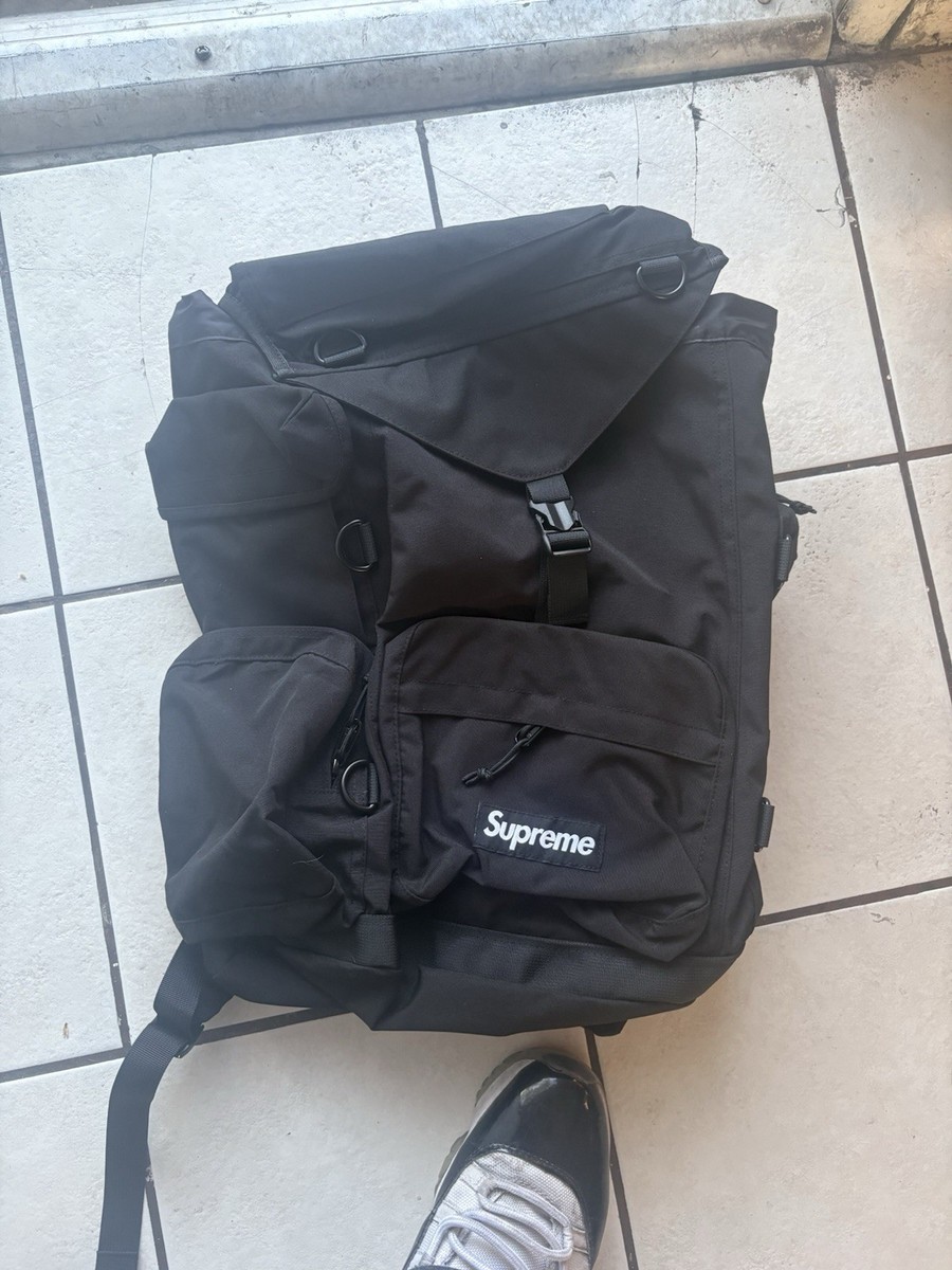 Supreme SS23 Field Backpack Black | eBay