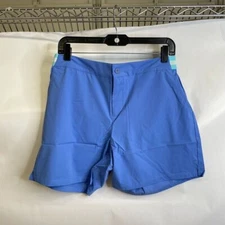 CABANA LIFE Performance Shorts Women's Size M Periwinkle Blue 
