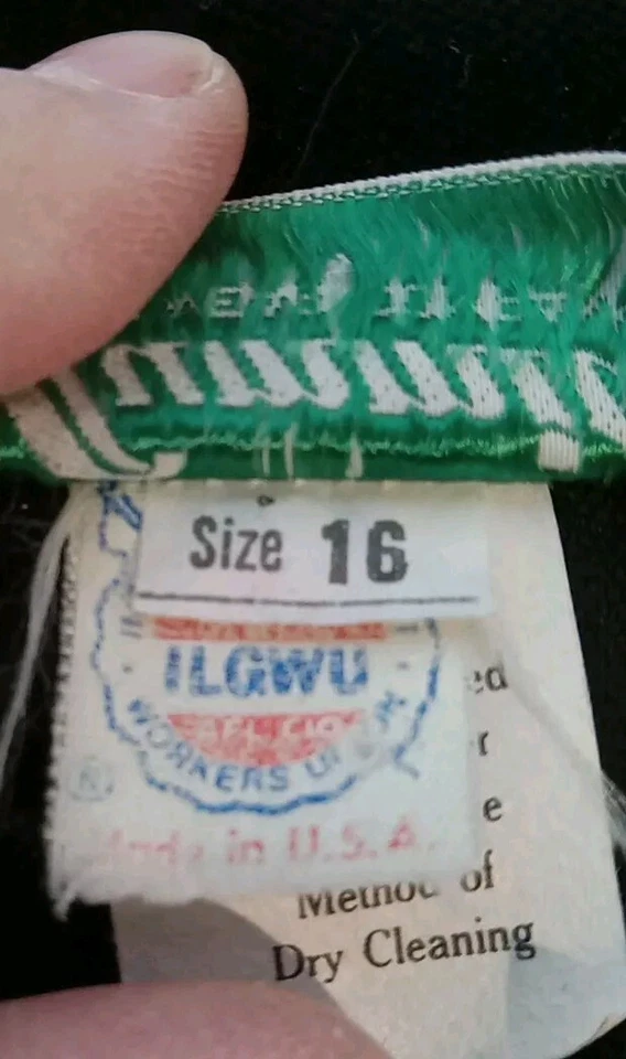 Falda Midi Vintage Summit Sportswear Terciopelo Negro Aline Talla 16 Cremallera Lateral Clásica Foto 3 de 4