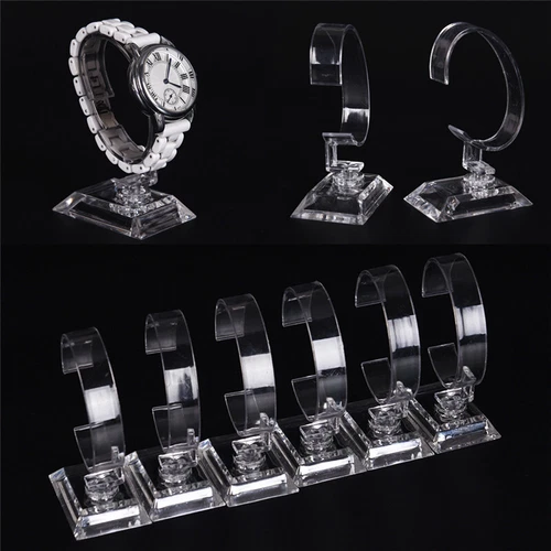10/20X Clear Acrylic Bracelet Watch Display Holder Stand Rack Jewelry Showcases - Picture 1 of 11