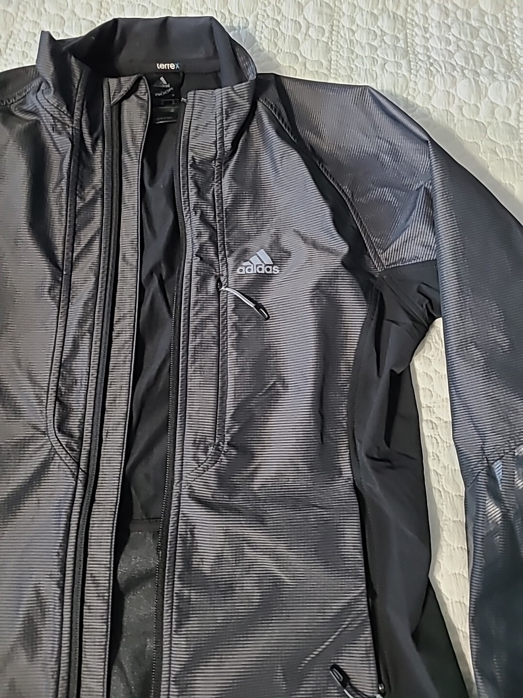ADIDAS Terrex Wind Stopper Active Shell Black Zip… - image 2