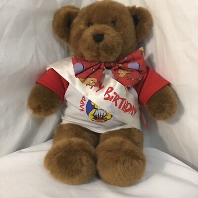 red shirt HAPPY BEARTHDAY build-a-bear Bear BIRTHDAY & Clothes bow tie BANNER