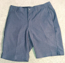 Pebble Beach Golf Shorts Mens Size 34 Gray Check Stretch