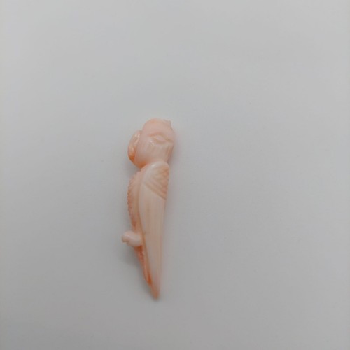 LOTE de figura de animales, coral rosa natural, aves y peces, hecho a mano - Imagen 3 de 6