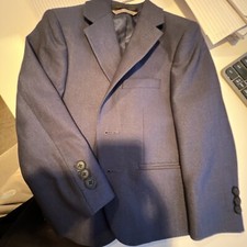 Marc New York Boys Suit 2 Pc Garmet Size 4 Navy Shiny Slim Fit