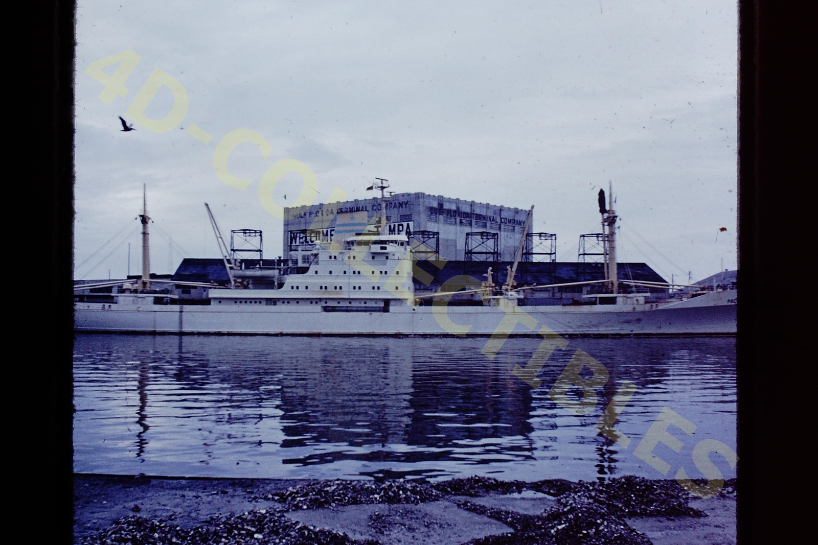 Original slide photo 1968 Port Tampa FL PACIFIC OCEAN Cargo Ship - 3 | eBay