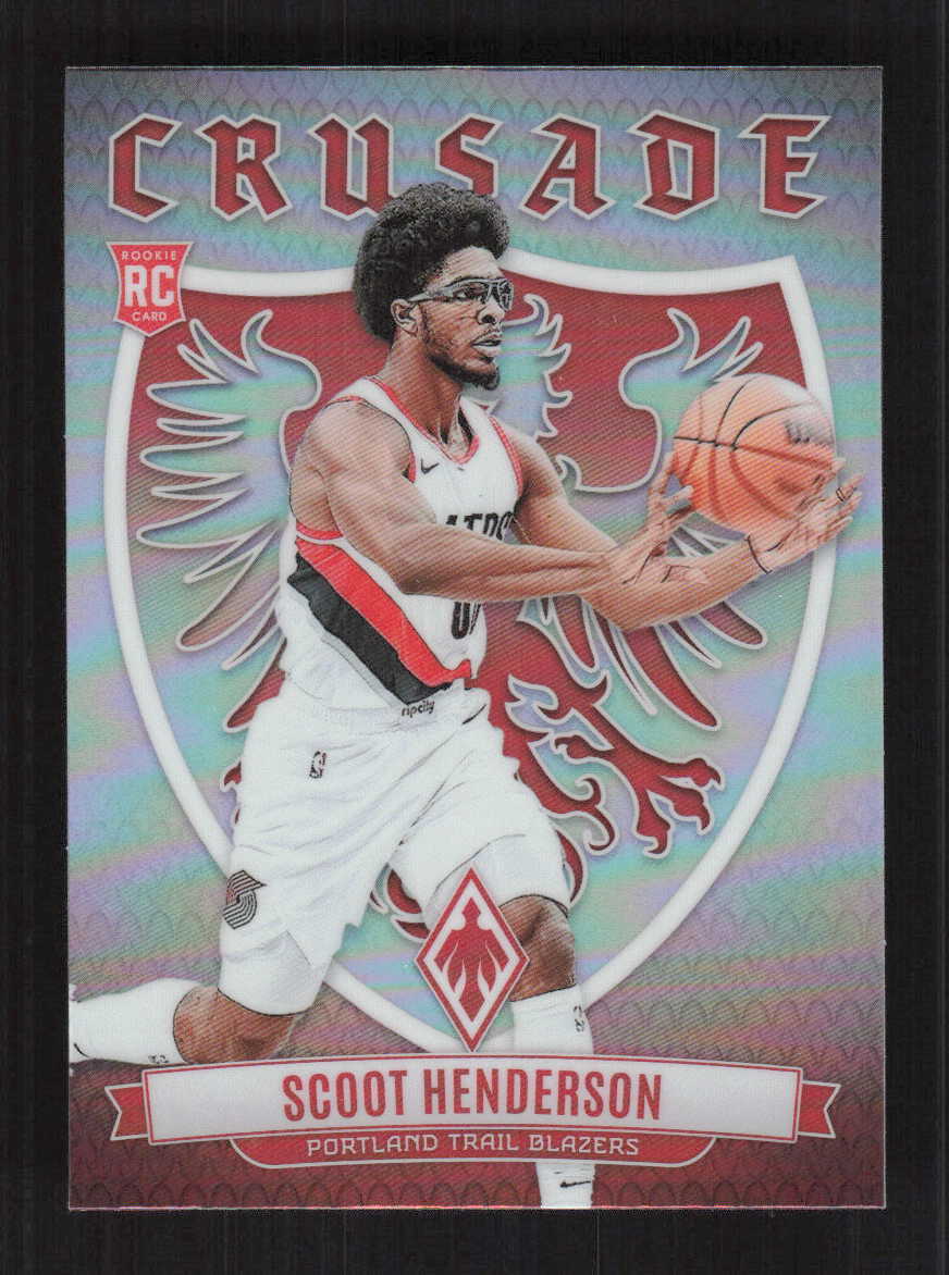 Scoot Henderson 2023-24 Panini Phoenix Crusade Silver Portland Trail Blazers #23