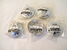 Barnett 5609 Steel Shower Rod Flange Set Chrome Plated Lot of 5 Pair NOS