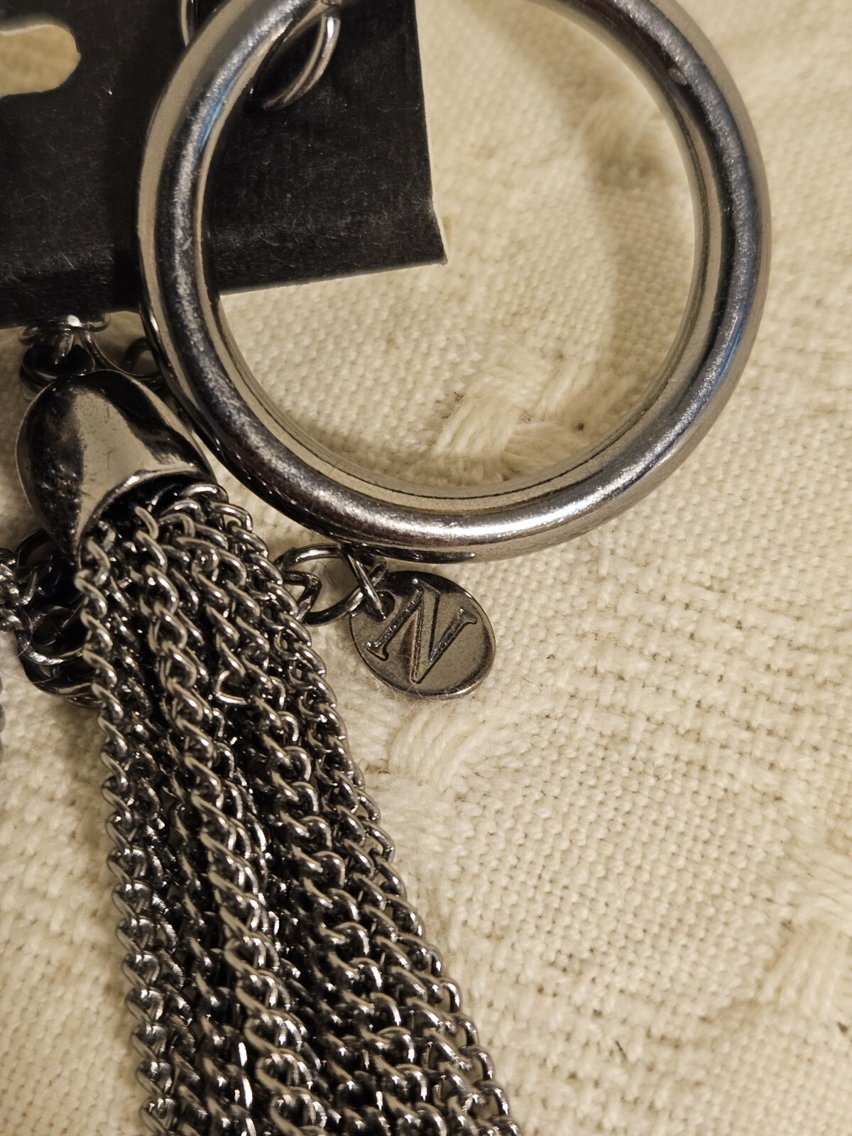 Multi Chain Gunmetal 18" Multiple Statement Neckl… - image 4