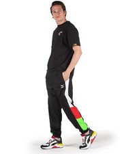 NEW RETRO PUMA TFS WOVEN BOTTOMS JOGGERS TRACK PANT BLACK