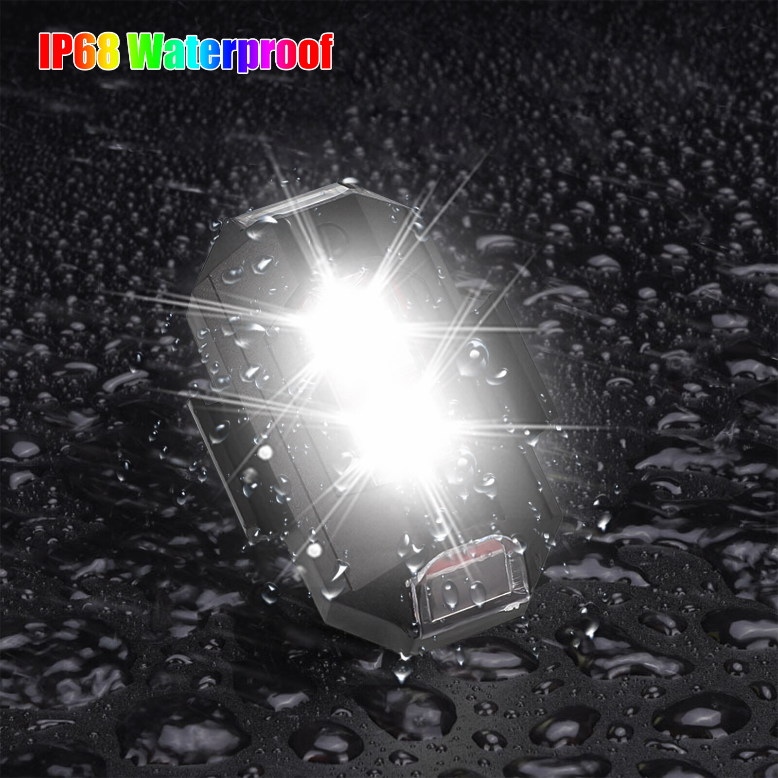 LED Anticollision Warning Strobe Light 7 Colors for Chargeable