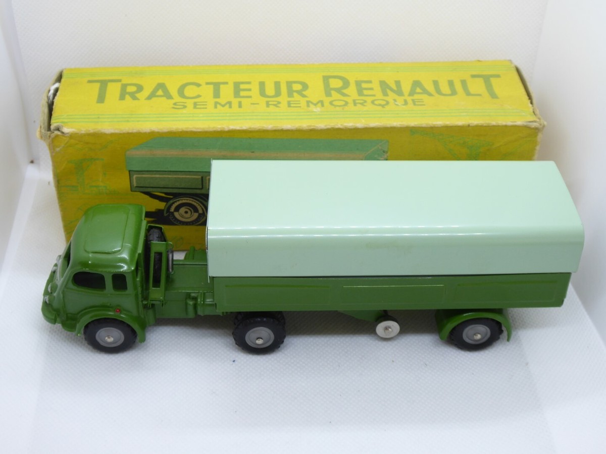 CIJ F N° 3.70 Tracteur Renault semi-remorque bâché en boite EUR 59,00