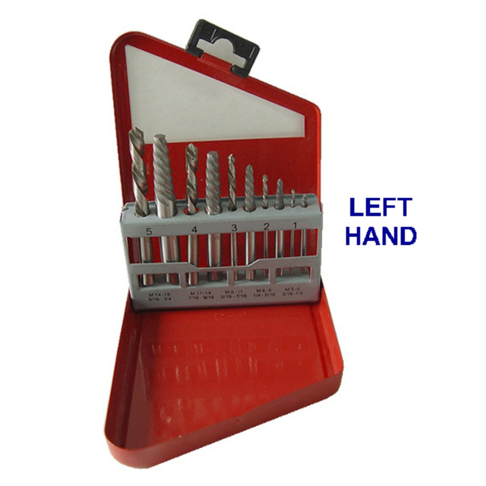 10pc Screw Extractor LEFTHAND Cobalt Drill Bit Set Easy Out Broken
