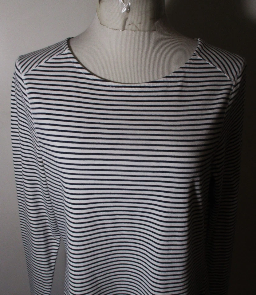 Top CRAGHOPPERS Blanco Negro Rayas Manga Larga Talla L-10 Foto 2 de 4