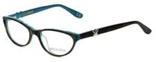 Corinne McCormack Blue Light Block Reading Glasses Riverside Tortoise-Teal 52mm