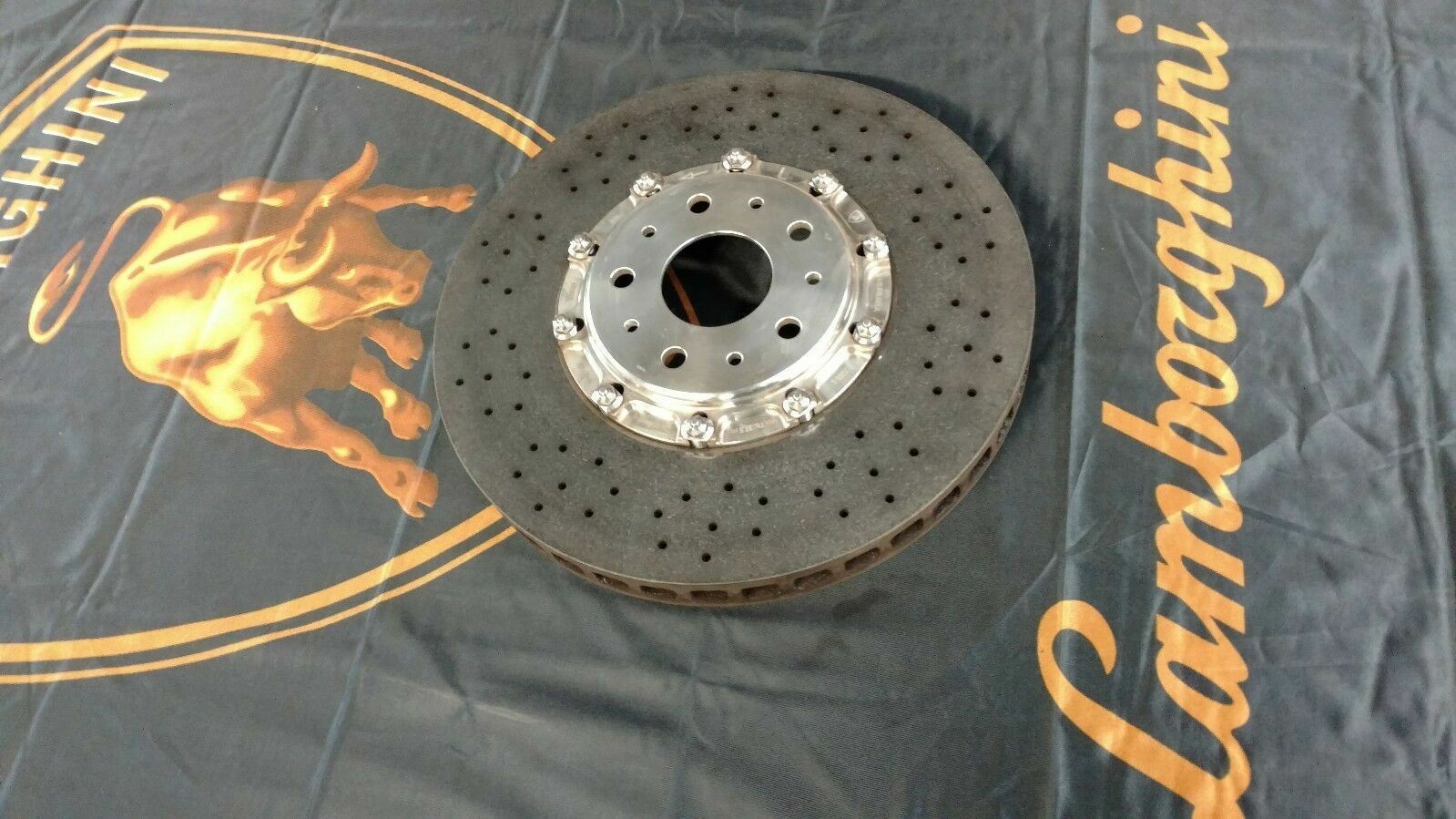 LAMBORGHINI MURCIELAGO LP640 REAR LEFT CARBON CERAMIC BRAKE DISC OEM 410615601A