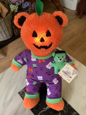 Build a Bear Halloween Kürbis mit Frankenstein Handgelenk (leuchtet) ''Neu/Etikett''