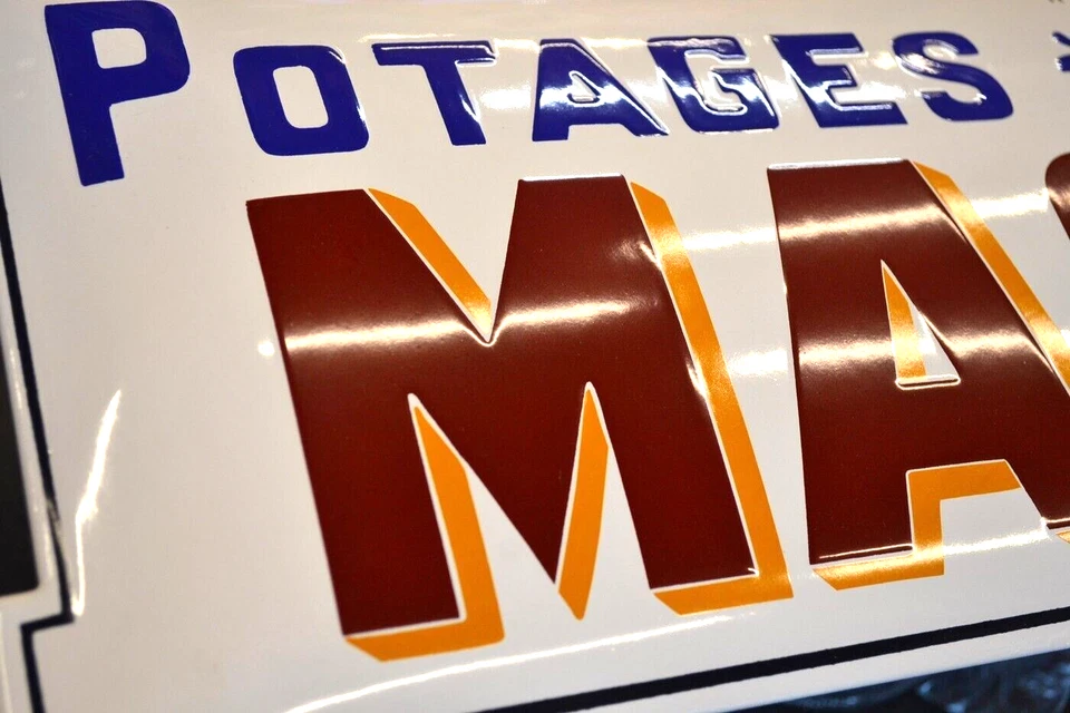 Grande plaque émaillée MAGGI potages bouillon alimentaire - Photo 3/4