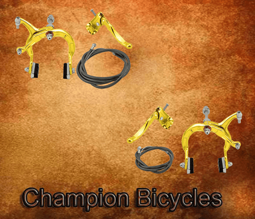 ORIGINAL! MX BRAKE (FRONT OR REAR) ALLOY GOLD. - Picture 1 of 3