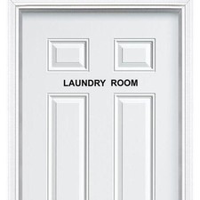 Laundry Room Vinyl Door Decal for Home wall decor sign door Words Art sticker