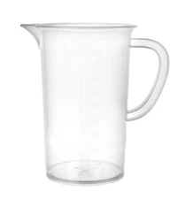 Measuring Jug, 1000ml - Polypropylene Plastic - Raised Graduations - Eisco Labs