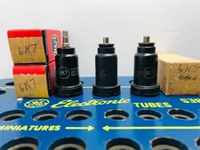Lot of 3 Tube RCA 6K7 Tested Good Tube