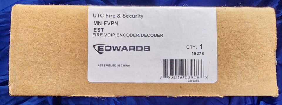 Edwards EST MN-FVPN Fire VOIP Encoder Decoder FACTORY SEALED [CTSA] | eBay