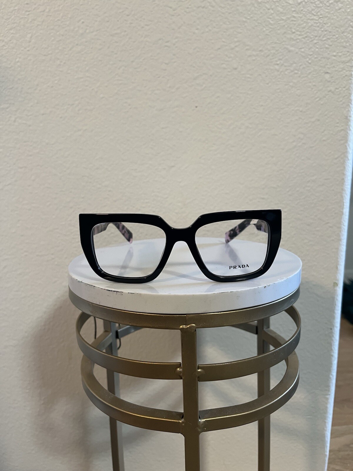 Prada pink tortoise print acetate sunglasses