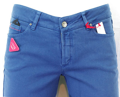 Jeans I CODE by IKKS femme slim fit bleu dur taille haute coton stretch
