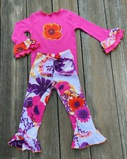 Fall Boutique Floral Girl Outfit  Cute Fall Winter Girl Clothes
