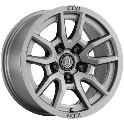 Icon Alloys Vector 5 17x8.5 5x150 +25mm Titanium Wheel Rim 17'' Inch