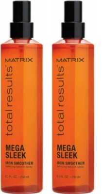 (PACK OF 2) Matrix Total Results Mega Sleek Iron Smoother  Spray 8.5 oz 