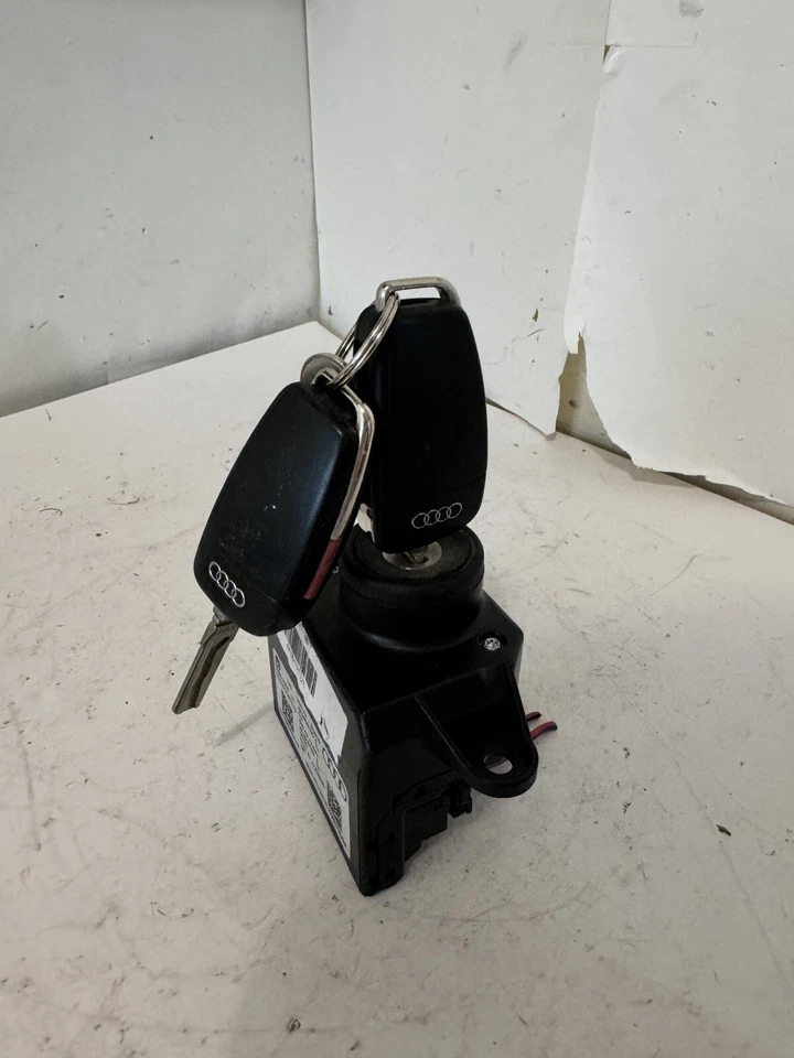 2012 AUDI Q7 IGNITION LOCK CYLINDER KEY SWITCH MODULE W/ TWO KEY OEM 4F0909135 — 第 2/4 张图片