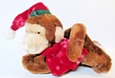Dan Dee Collector's Choice Christmas MONKEY CHIMP Rare HTF Holiday Plush Animal