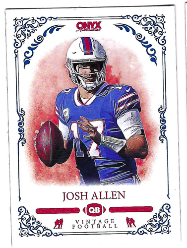 JOSH ALLEN 2022 ONYX VINTAGE FOOTBALL CARD EBay