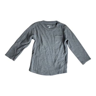 Cat & Jack Shirt Boys Grey Long Sleeve Tee Size 4T