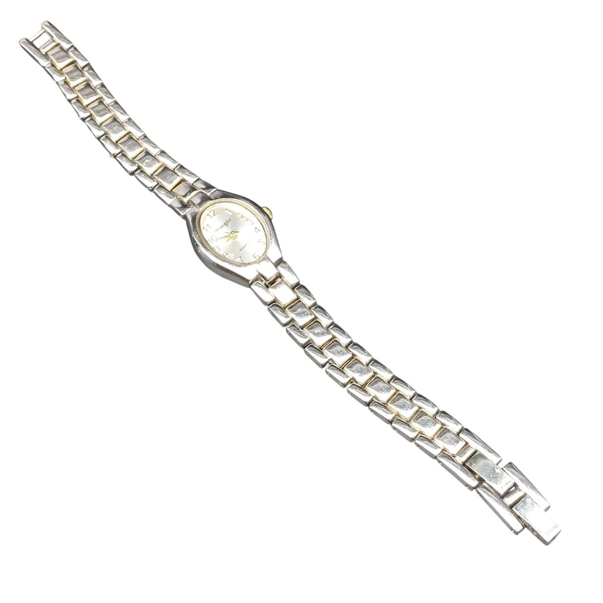 Wrangler Ladies Two-Tone Quartz Watch With Gold Dial 