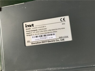 FAST DELIVERY PLC INVT inverter GD200A-015G/018P-4 refurbished