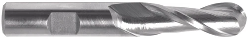 1-3/8 x 1-1/4" Shank 2F HSS Single End Ball End Mills