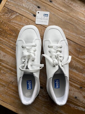 Keds Micro Stretch White Women's Sneakers Shoes Size 8M