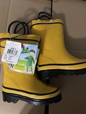 Western Chief Childrens Firechief 2 Solid Rain Boots Kids Size 8 Youth Yellow