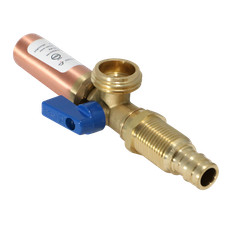 1 Pack XFITTING Washing Machine Outlet Valve, 1/2" Pex A x 3/4" MHT, Blue