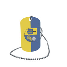 Dog Tag Flag South Heath Dog Tag Aluminium 30 x 50mm