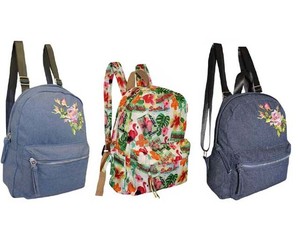 ladies floral backpack
