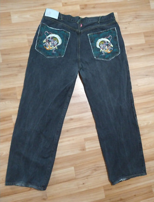 Vintage RMC Red Monkey Company Jeans Mens 42 Martin Ksohoh Embroidered Japan